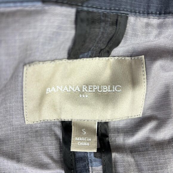 Banana Republic Jacket Womens Small Blue Gray Camo Ripstop Military S/124084-00 - Picture 6 of 15